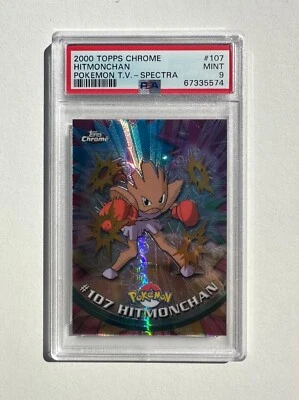 $129.99 • Buy 2000 Topps Chrome Pokemon Series 2 - #107 Hitmonchan SPECTRA - PSA 9 POP 5