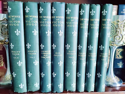 ANTQ_Victor Hugo X 8 Volumes_Deluxe_Limited_Leather_1890s_Very Good • $224.99