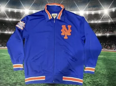 New York Mets Mitchell & Ness Cooperstown Collection Jacket Mens Sz 2XL Used • $99.99