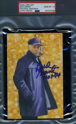 Bud Grant Gem Mint 10 PSA DNA Signed Goal Line Art Card GLAC Autograph • $100