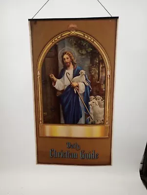 1942 Baptist Calendar Scripture Christian Jesus Vtg Religious Art Daily Vers • $30