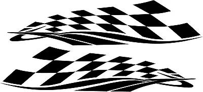 $8 • Buy Oracal Vinyl Decal Checkered Flag Set Racing Stripe DIY Graphics Car Truck #118a