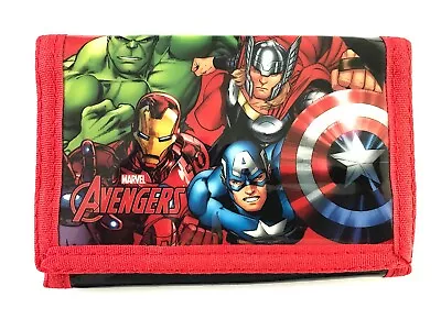 Official Marvel Avengers Boys Hulk Iron Thor Trifold Money Change Notes Wallet • £6.49