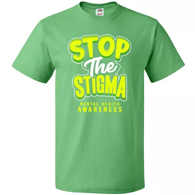 Inktastic Stop The Stigma Mental Health T-Shirt Walk Support Slogan Apparel Mens • $14.99