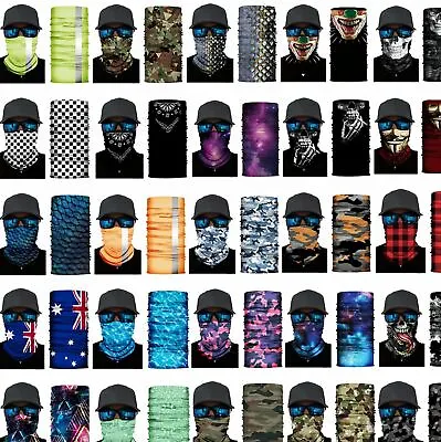 BANDANA DURAG: Face Shield Mask Fishing Headwear Biker Neck Gaiter Tube Scarf • $5.25