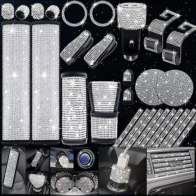 29 Pcs Bling Car Accessories Set For Women Bling Car Vent Outlet Trim Bling S... • $49.99