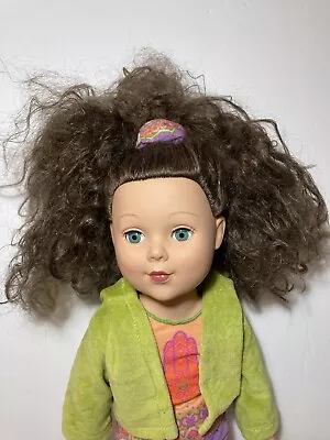 Madame Alexander Doll Brunette Hair Blue Sleepy Eyes 18” Hippie Outfit 2009 EUC • $24