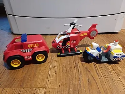 Chad Valley Town Car Playset Emergency Vehicles • £5