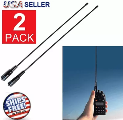 2pcs Baofeng Bf-uv5r Bf-uv82 F8hp Band Antenna 144/430mhz Dual Na-771 Sma Female • $10.20