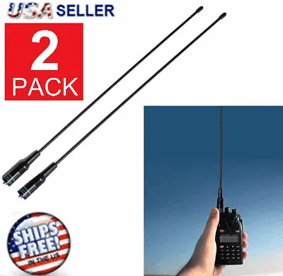 2pcs Baofeng Uv-5r Uv-82 F8hp Band Antenna 144/430mhz Dual  Na-771 Sma Female Us • $15.31