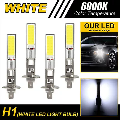 H1 LED Headlight Bulbs Conversion Kit High Low Beam Super Bright 6500K White • $15.59