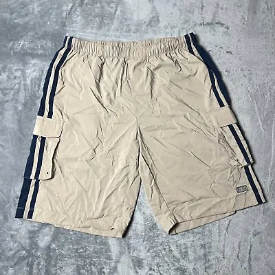 Vintage Nike Shorts Adult XL Beige Brown Woven Swim Trunks Cargo Unlined NWT • $51.35