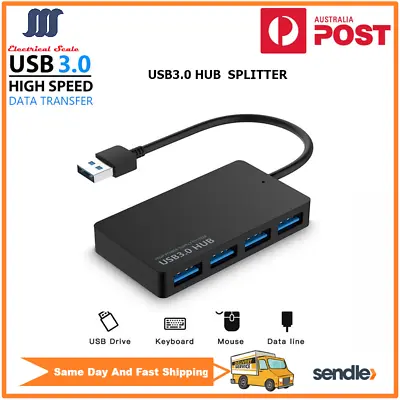 $6.45 • Buy USB3.0 To USB3.0 Hub Splitter With 4 USB3.0 Ports For MacBook Pro/Air