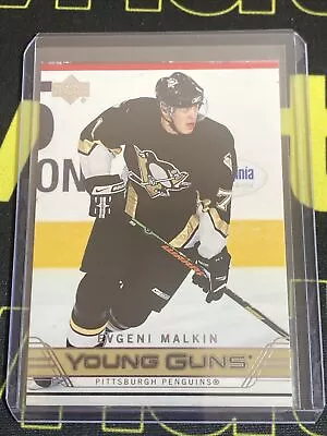 06-07 Upper Deck Evgeni Malkin Young Guns Checklist Rookie Penguins 2006 • $45.99