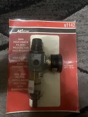 Milton S1142 Piggyback Mini-Filter Regulator Duo 1/4  NPT • $80
