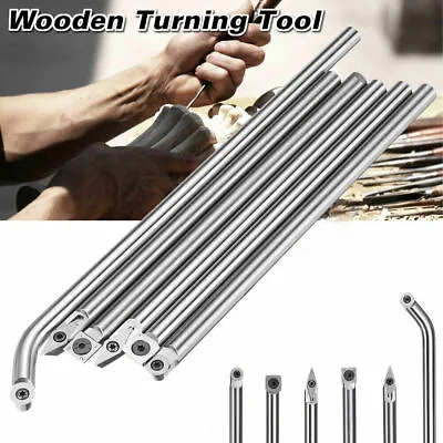 Wood Turning Tool Carbide Tip Chisel Square/Round Insert DIY Lathe Rotary Cutter • $38.69