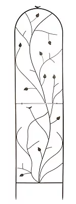 Metal Garden Trellis Plant Flower Climbing Supports Bird Leaf  Design Large 1.6m • £33.99