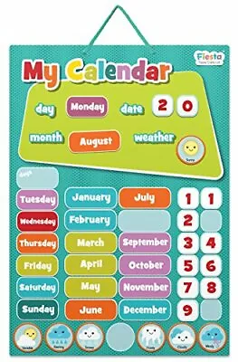 New T 2399 Magnetic My Calendar Blue Small Various A Wonderful Daily Activity U • £15.52