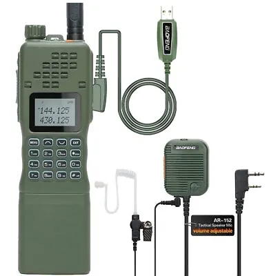 Baofeng AR-152 15W Dual Band 12000mAh Military Two Way Radio Walkie Talkie Set • $99.99