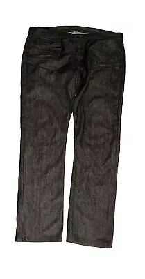 J Brand Walker Relaxed Straight Leg Zipper Fly Jeans Mens 40x33 Black Dark Wash • $20.53