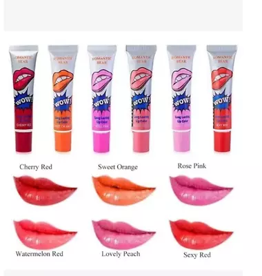 Long Lasting Waterproof Velvet Matte Lip Gloss With Tattoo Effect Beautiful Look • £1.99