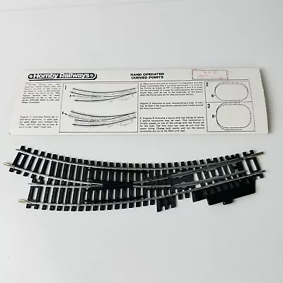 Hornby Railways R640 OO Gauge Railway Hand Operated Curved Left Hand Track Point • £12.95