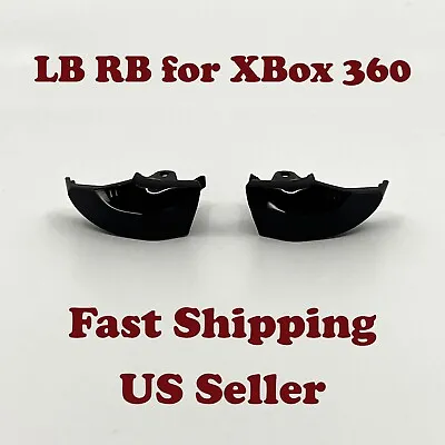 Black Replacement LB+RB Bumper Trigger Button For Microsoft Xbox 360 Controller • $1.99