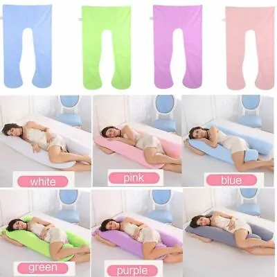 $21.51 • Buy Body Support Pillow For Pregnant Women 100% Cotton U Shape Maternity Pillow