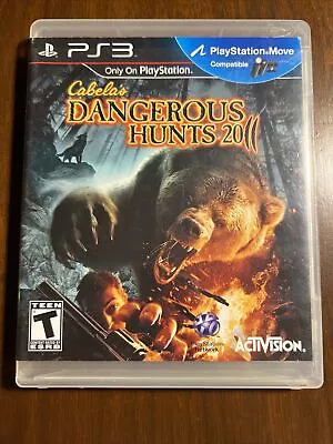 Cabela's Dangerous Hunts 2011 For PS3 (Sony PlayStation 3) USED With Case • $9.98