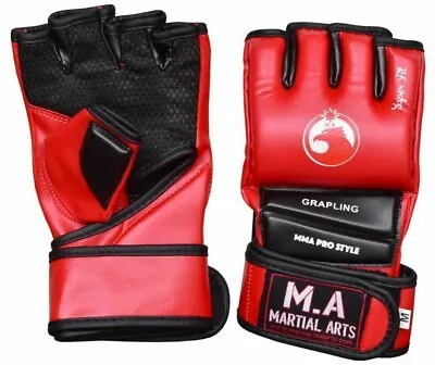 MMA Gloves Pair Grappling Punching Bag Training Boxing Martial Arts Sparring  • $16.99