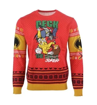 $38.34 • Buy Large (UK) Batman Ugly Christmas Xmas Jumper / Sweater By Numskull Gotham City