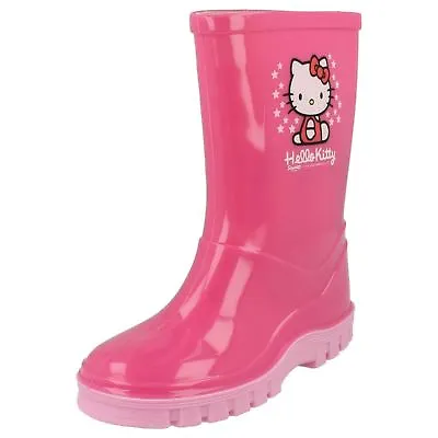 Girls Hello Kitty Pink Wellington Boots • £9.49