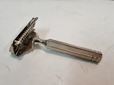 GEM Vintage Metal Razor Made In England - Hex Handle #1 • $14.50