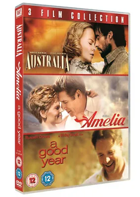 Australia/Amelia/A Good Year DVD Baz Luhrmann Cert 12 3 Discs Quality Guaranteed • £20.97