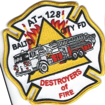 MARYLAND - Baltimore City Fire Department Aerial Tower 128 Patch • $8