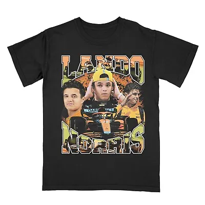 CUSTOM T SHIRT Lando Norris Vintage Shirt Bootleg Shirt Formula 1 Racing • £25.06