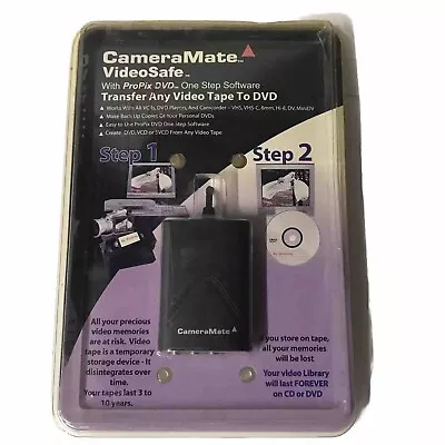 Camera Mate Video Safe Convert  CM-53000 VHS Tape To PC CD DVD • $25