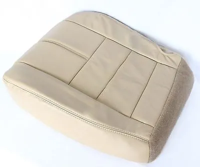 2008 2009 2010 Ford F250 F350 Driver Bottom Replacement Leather Seat Cover Tan  • $108.59