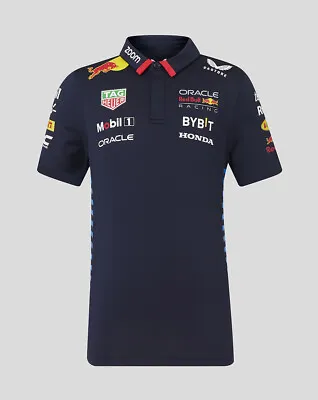 RedBull Racing F1 2024 Racing F1 Formula One Navy Polo Shirt | S-5XL** • £30.99
