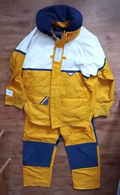 IMHOFF Yachting LINE Suit Waterproof Hooded Ocean Sailing Large Size Used Great • £165