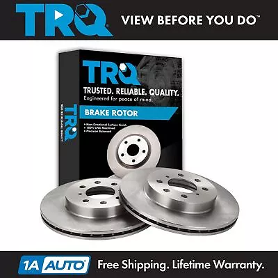 TRQ Front Brake Rotor LH & RH Pair Set 4 Lug For Civic Integra Del Sol FIT • $69.95