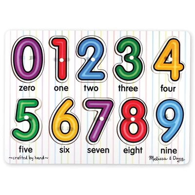$13.46 • Buy Min 'n Match Peg Puzzle 10pcs 8.375 X11.625 -Numbers