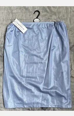 🩵 Marlon Sheer Comfort Womens Underskirt Half Slip 24   Blue Size 12/14 - BNWT  • £5.99