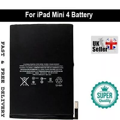£13.25 • Buy New Premiere Quality Battery Replacement  For IPad Mini 4 5124mAh Gen Capacity