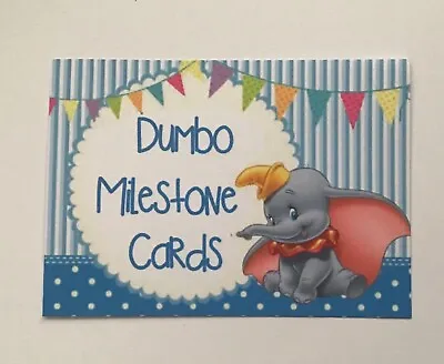 Baby Milestone Cards Disney Dumbo Boy / Baby Shower Gift / New Mum • $15