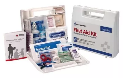 First Aid Only Wall Mounted OSHA Kit 25 Person 107 Pieces USA • $39.99