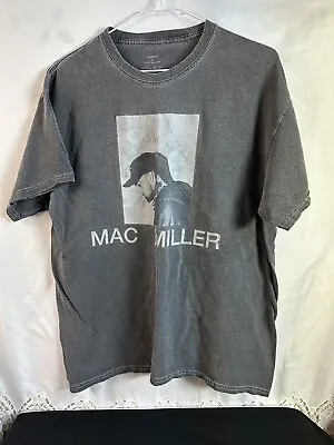 Mac Miller Shirt Mens Medium- Gray Faded Wash Hip Hop Music Official Merch • $15