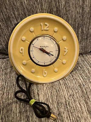 1940's Model 902 Clock Made By The Mastercrafters Clock & Radio Co MCM Tested • $29.25