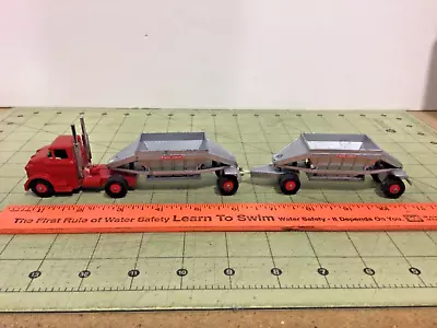 Matchbox Lesney Vintage King Size GMC Fruehauf Double Hopper Customized Repair • $22.95