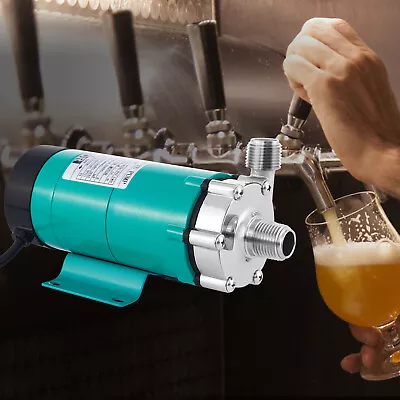VEVOR 5GPM Magnetic Drive Home Brew Beer Siphon And Water Circulation Pump 10W • $45.49